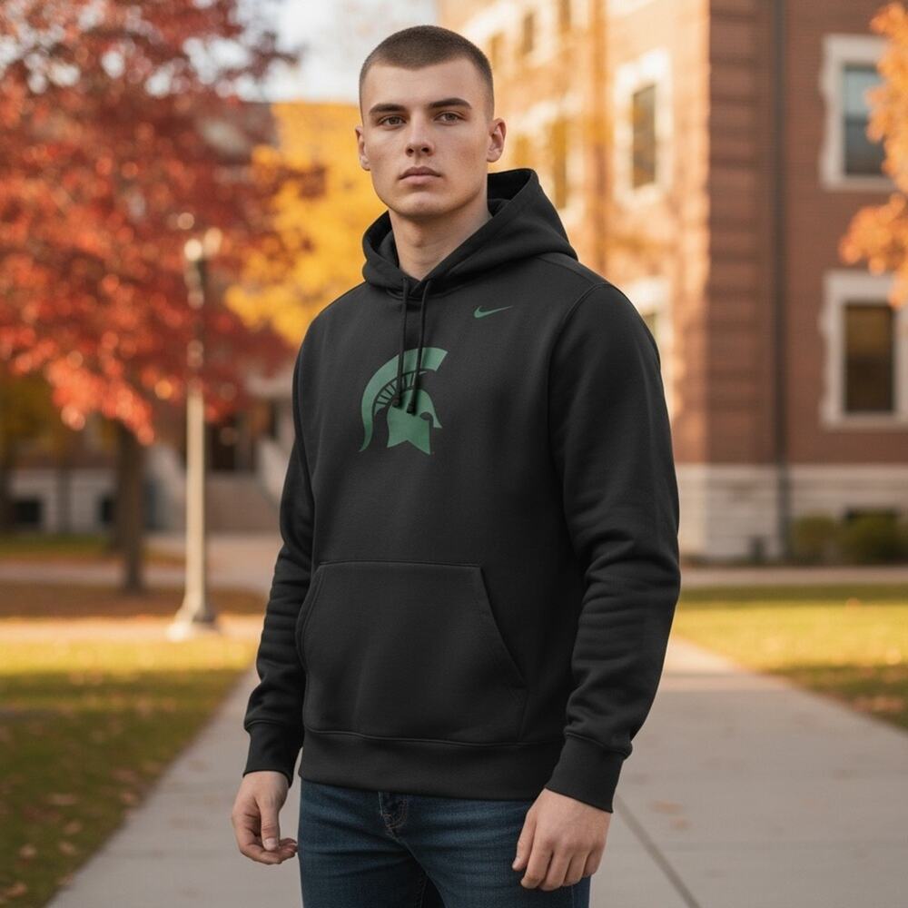 NIKE MICHIGAN STATE SPARTANS Men’s 3X Performance Hoodie Sweatshirt